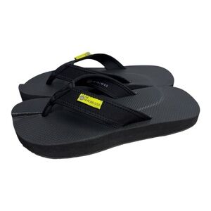 The Healing Sole Black Orthopedic Flip Flops Women 10 Men 8.5 Arch Support